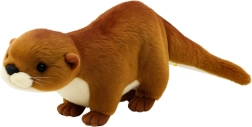 Loutre en peluche câline brun-blanc 50 cm