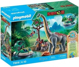 Playmobil Dinos brachiosaurus met hovercraft
