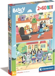 Puzzle Bluey 2×60 pieces CLEMENTONI