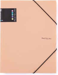 Mapje met elastiek A4 abrikoos PASTELINI