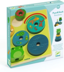 Puzz & Stack Rainbow by Djeco