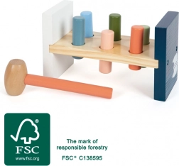 Houten hamerspel ARCTIC met ijsbeer