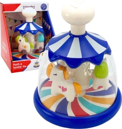 Colorful Carousel with Horses