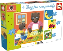 Educa puzzle Petit Ours Brun 4 in 1 (12–25 pieces)