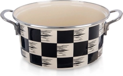 Casserole émaillée Échiquier 22 cm, 3 l
