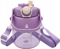 Kinderwaterfles met rietje en draagriem 1 l