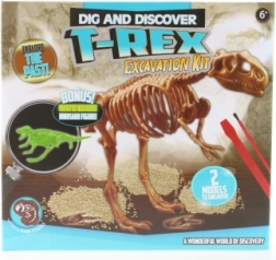 Uithakende dinosaurus set met lichtgevende T‑Rex