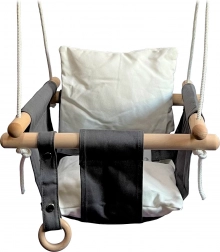 Balançoire textile pour enfants noir et blanc 2Kids Toys