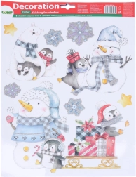 Kerst-raamdecoratie 41 × 29 cm