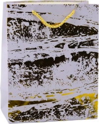 Elegant gift bag with gold embellishments 23 x 18 x 10 cm