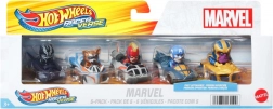Hot Wheels RacerVerse Marvel – vijfpack metalen autootjes