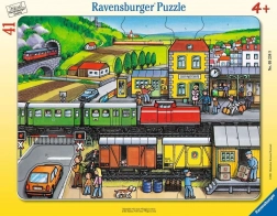 Ravensburger puzzel Op het station 41 stukjes