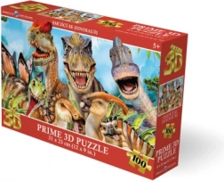 Puzzle 3D Dinosaures souriants, 100 pièces