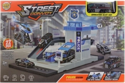 Station de police dépliable avec petite voiture