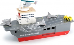 Porte-avions en bois Vilac avec accessoires