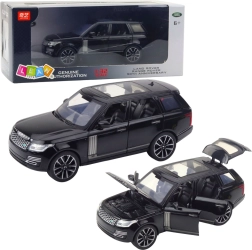 Die-cast model RANGE ROVER 1:32 with opening parts and sound effects – black