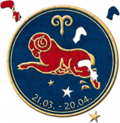 CURIOSI ronde puzzel Dierenriem – Ram, 33 stukjes