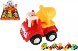 Kunststof bouwvoertuig 10–12 cm met wrijvingsaandrijving, mix van soorten