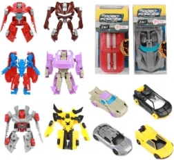 Transformatiewagen naar robot 10 cm in kunststof doosje