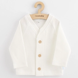 Baby buttoned cardigan New Baby Oliver white 56 (0–3 months)