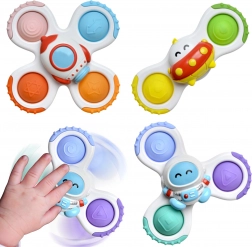 Woopie children's spinner set - Rocket, Alien, UFO