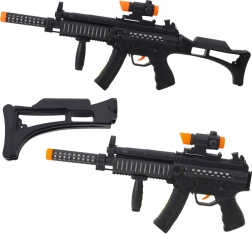 Kinderen machinepistool met licht en geluid 62 cm – zwart