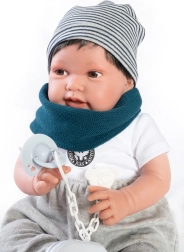 Antonio Juan Pipo Hair – realistische babypop 42 cm met zacht lichaam