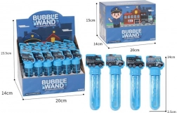 Bellenblaas in de vorm van een politieauto 14 cm