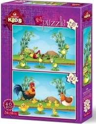 Animals with Babies Puzzle 35 and 60 pieces