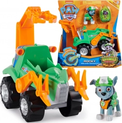 Paw Patrol Rocky Dino Rescue – figuur, groot voertuig en verrassingsdinosaurus