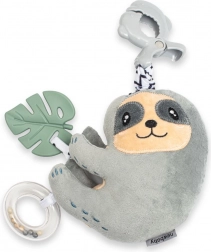 Educatieve speelknuffel met clip New Baby luiaard