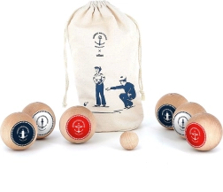 Vilac pétanque Marine – houten set voor kinderen en volwassenen
