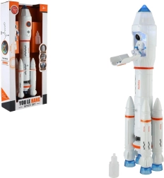 Speelgoedraket met stoom, licht en geluid 36 cm