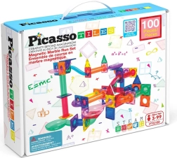 Magnetische bouwset PICASSO – 100 stuks knikkerbaan
