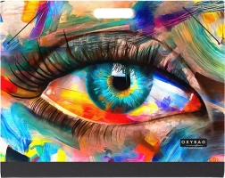 Map voor tekeningen A4 PICASSO Oog met elastiek