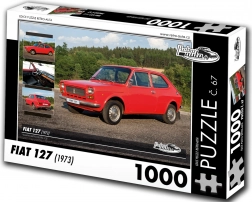 Retro auto Puzzel Fiat 127 uit 1973, 1000 stukjes