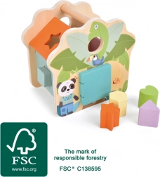 Wooden Shape Sorter Jungle Friends SMALL FOOT