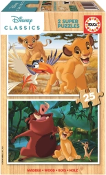Puzzle en bois Le Roi Lion 2×25 pièces EDUCA