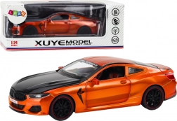 Metal sports model with friction drive and opening features 1:24 orange