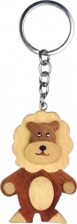 Houten sleutelhanger Staande Leeuw