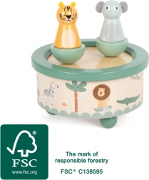 Houten muziekdoos Safari small foot