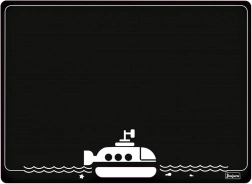 Jeujura dubbelzijdig bord met onderzeebootmotief
