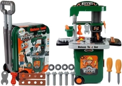 Gereedschapsset in koffer Werkbank Zaag Schroevendraaier