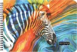 Bloc de croquis A4 à anneaux, 40 feuilles, 190 g Zèbre