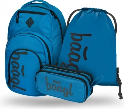 Set BAAGL Coolmate Ocean Blue: Rugzak, Etui en Zak