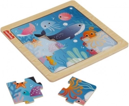 Fisher-Price Wooden Puzzle – Ocean, 9 Pieces