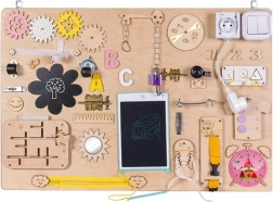 Houten sensorische busyboard 75 × 50 cm