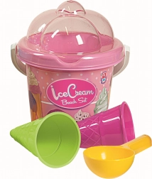 Androni Sand Set Ice Cream – small, pink