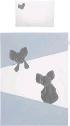 3-delige katoenen beddengoedset voor ledikant BELISIMA Mouse, blauw 100×135