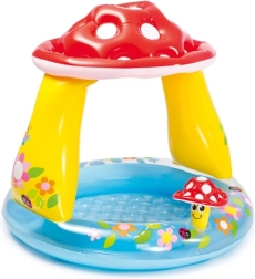 Piscine pour enfants gonflable avec toit en forme de champignon